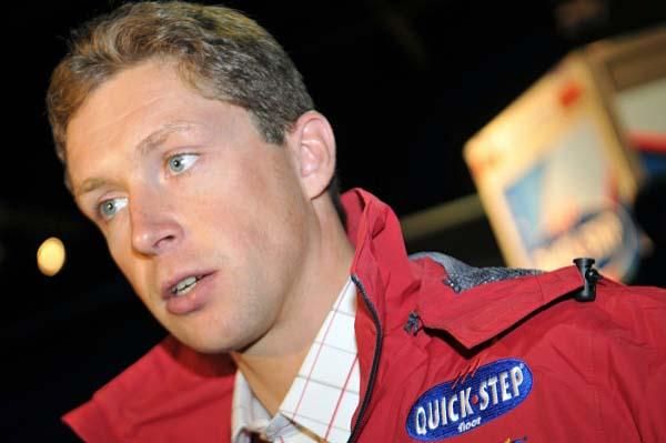 Stijn Devolder is interviewed.