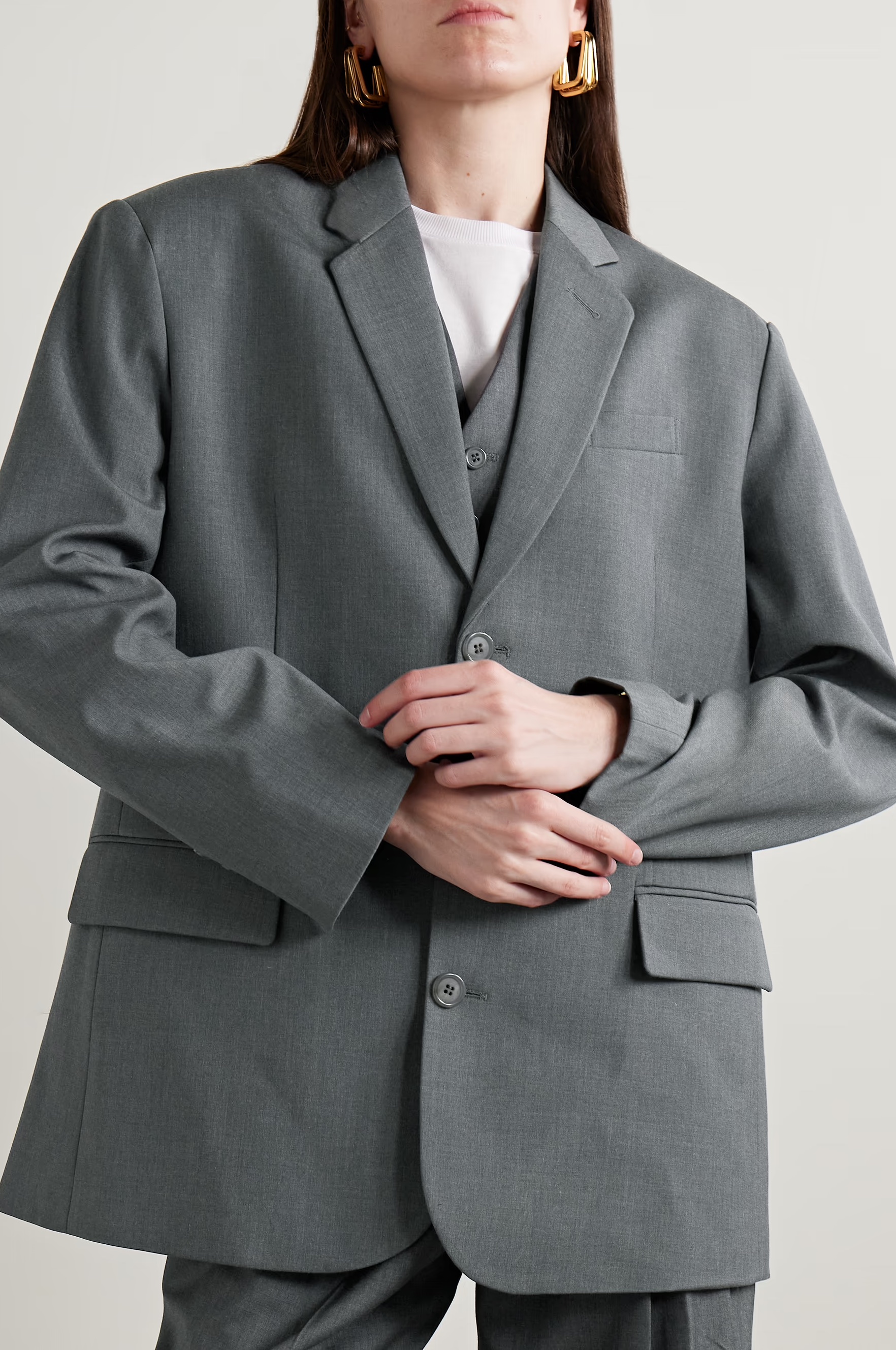 Gelso oversized TENCEL™ Lyocell-blend blazer