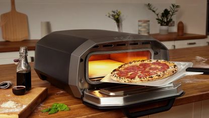 The Ooni Volt Indoor Outdoor pizza oven