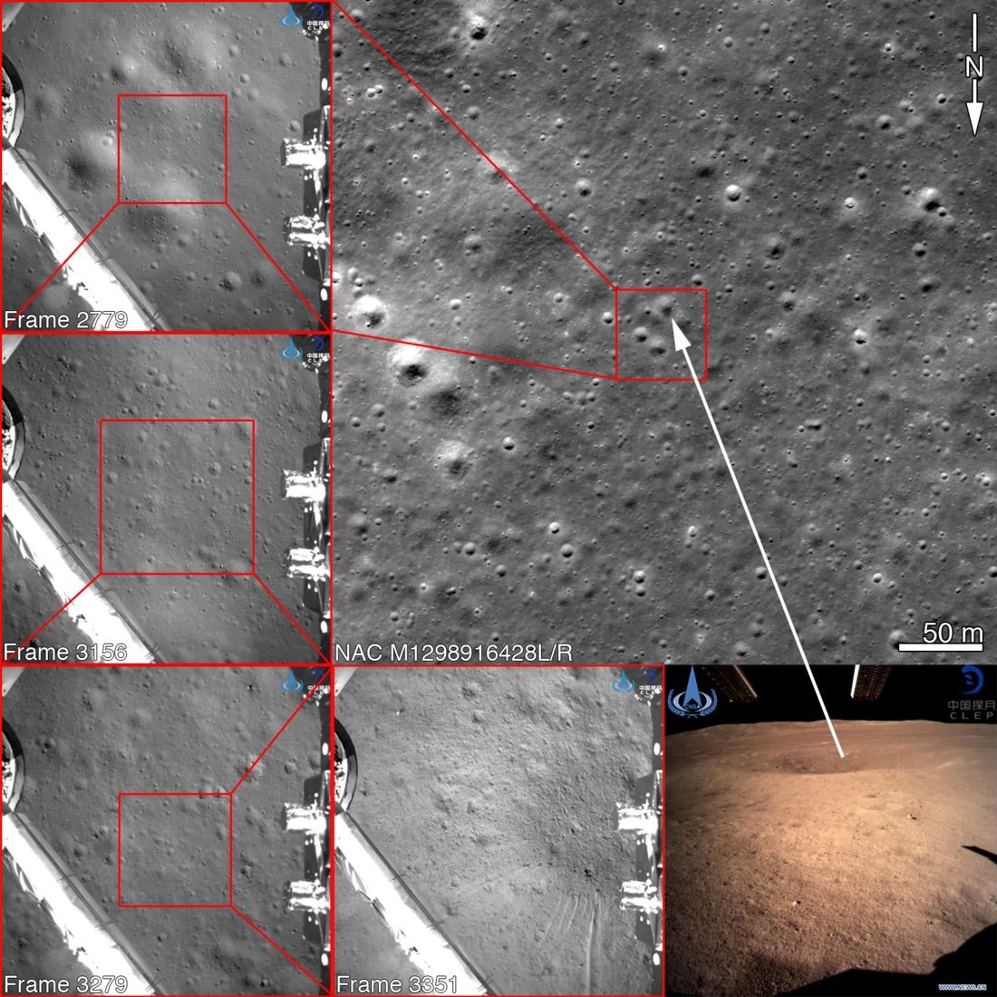 See China Moon Mission's FarSide Landing Site from Above (Photos) Space