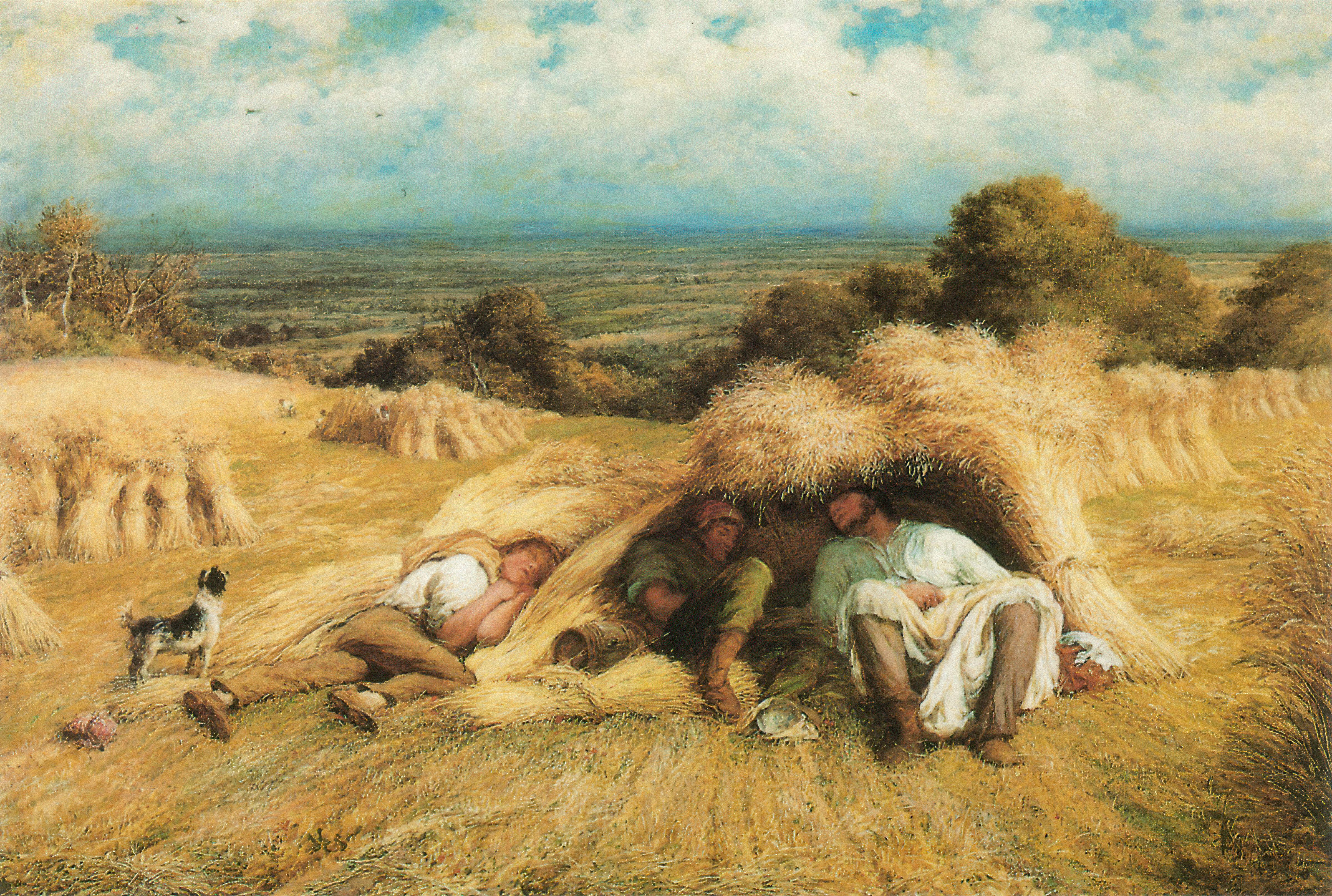 John Linnell&rsquo;s 'Reapers, Noonday Rest'.