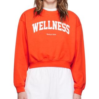 Sporty & Rich Orange 'Wellness' Ivy Sweatshirt