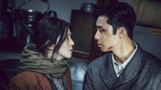 Han So-hee and Park Seo-joon in "Gyeongseong Creature" on Netflix