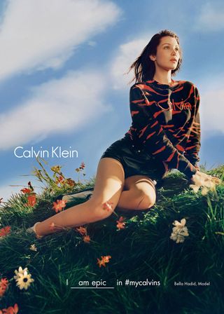 Bella Hadid, Calvin Klein AW16 Ad Campaign