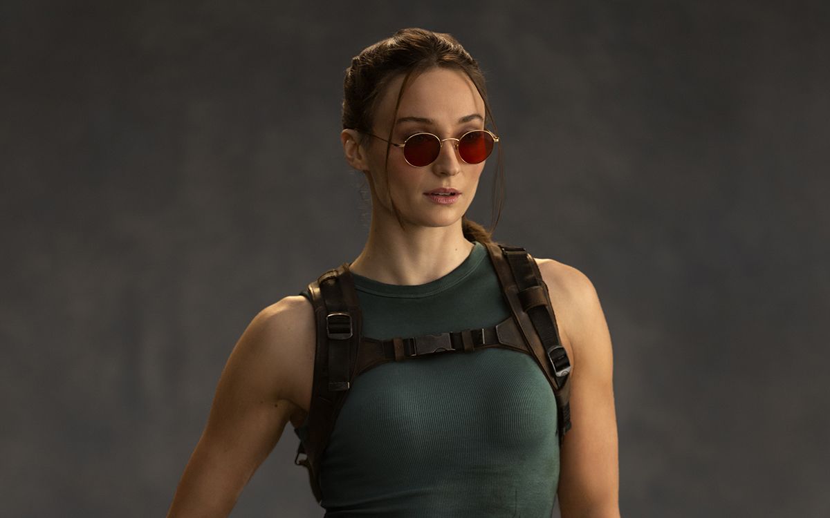Here's our first look at Sophie Turner as Lara Croft in the upcoming Tomb Raider show