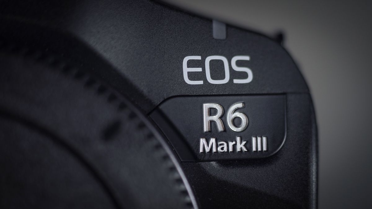 Canon EOS R6 Mark III on a wooden surface