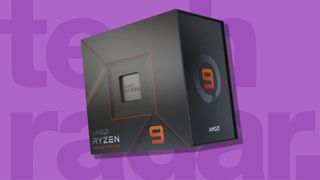 En af de bedste AMD -processorer på en lilla baggrund