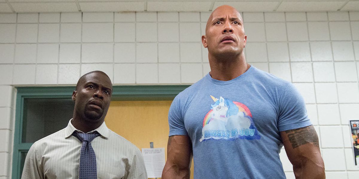 Kevin Hart and Dwayne Johnson in Central Intelligence