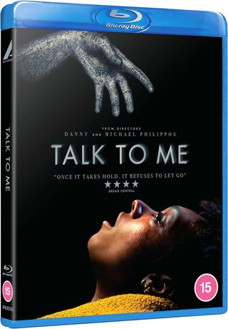 The cover of the Talk to Me Blu-ray.