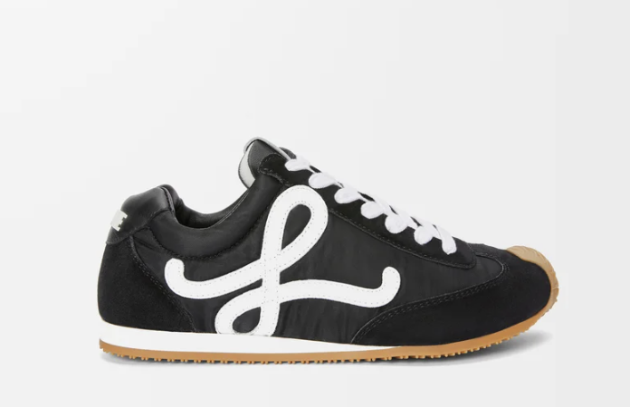 Sl 72 Leather-Trimmed Nylon and Suede Sneakers