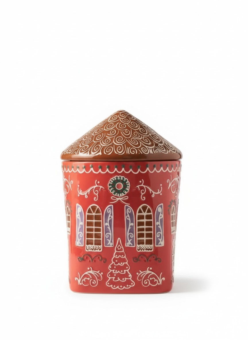 Gingerbread Stoneware Cookie Jar