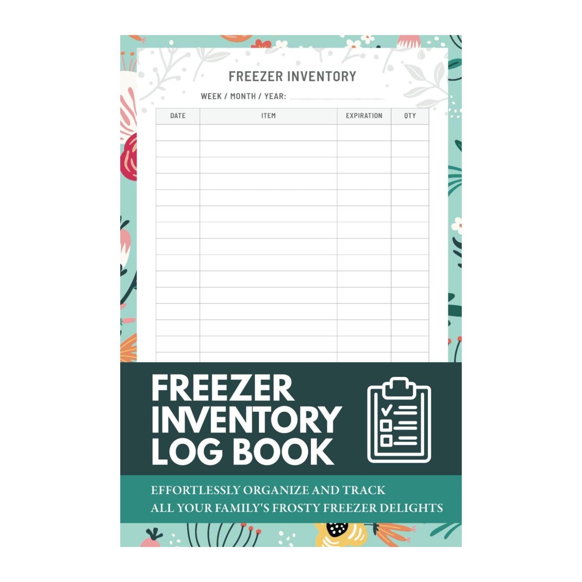 Freezer Inventory List: Fridge &amp;amp; Freezer Kitchen Stock Supply Tracker