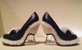 Ice and fur winter footwear