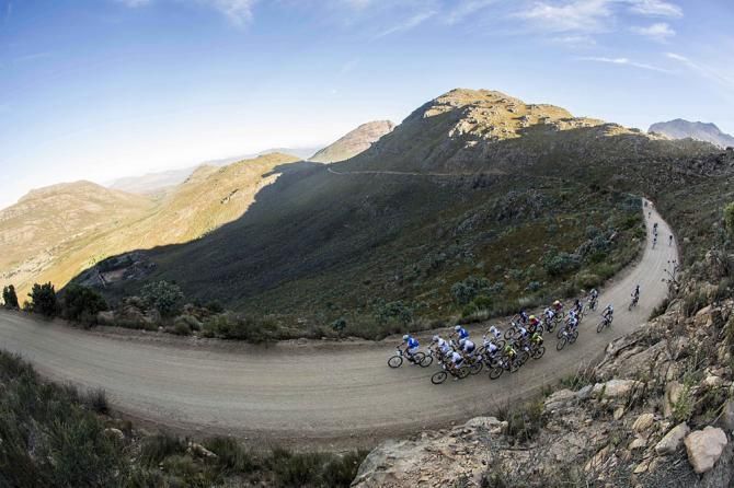 The lead bunch during stage 2