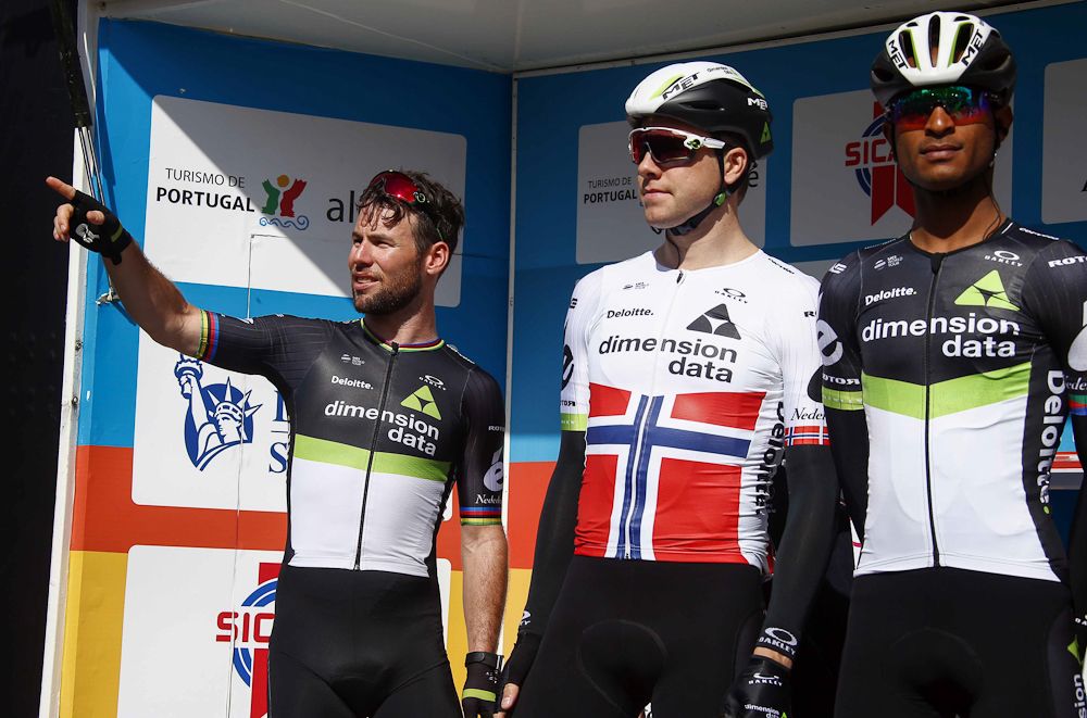 Dimension Data's Mark Cavendish and Edvald Boasson Hagen