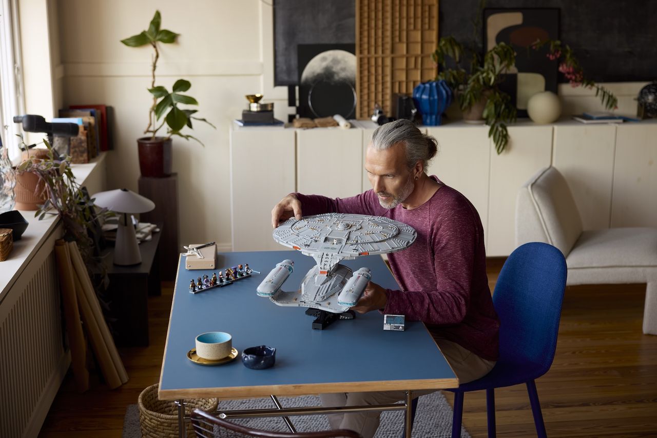 LEGO Star Trek set from multiple angles