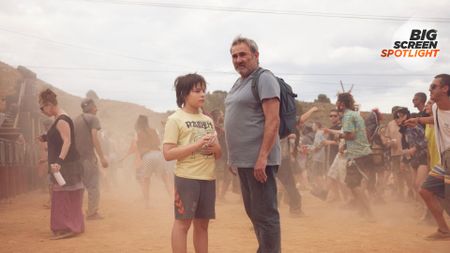 Bruno N&uacute;&ntilde;ez Arjona and Sergi L&oacute;pez as Esteban and Luis in Sirat