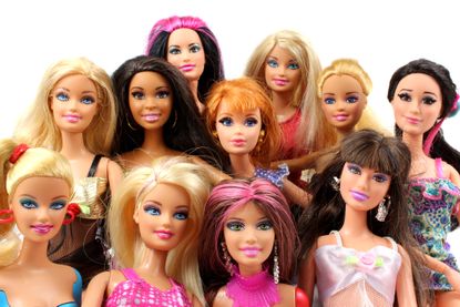 Barbie dolls.