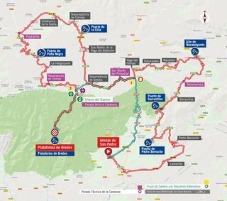 2019 Vuelta a Espana Stage 20 - Map