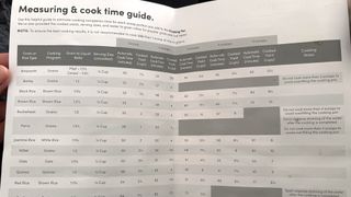 Nutribullet EveryGrain Cooker Best Rice Cooker Best Steamer Review cooking times guide sheet