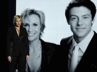 Glee - Jane Lynch - Cory Monteith - Marie Claire - Marie Claire UK