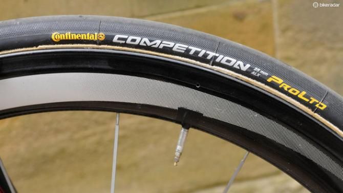 Continental Competition Pro Ltd 25mm tubulars are a popular choice across the peloton