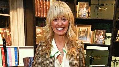 Clodagh McKenna attends the launch of Clodagh's Happy Cooking: 100 Easy, Speedy, Healthy Recipes for Good Mood Food at Hatchards on October 28, 2025