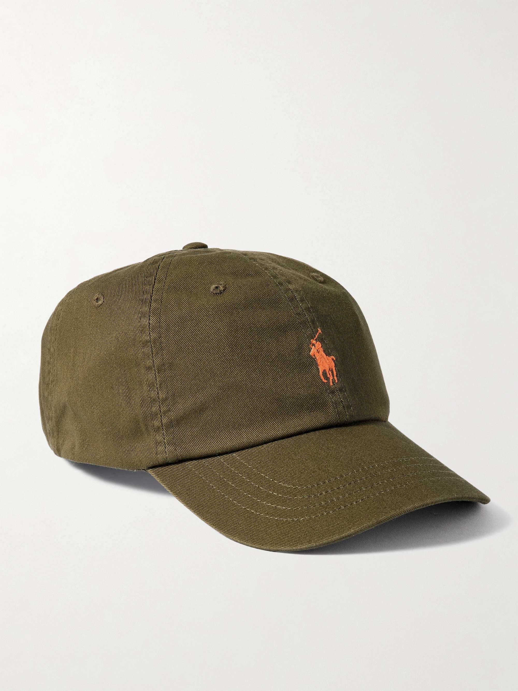 Embroidered Cotton-Twill Cap