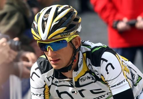Peter Velits (Team HTC - Columbia) rides to the start