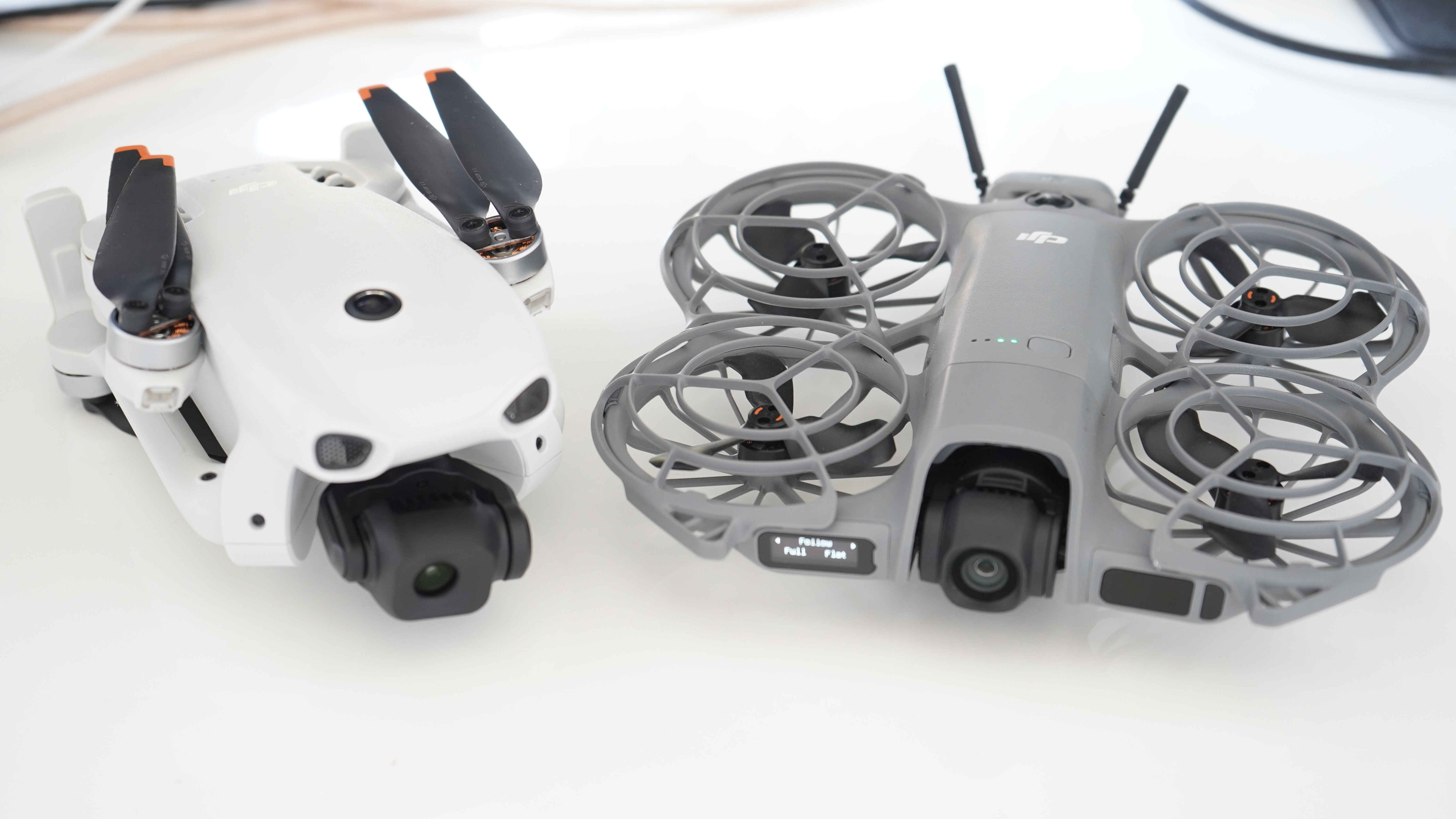 DJI Lito folded up next to DJI Neo 2