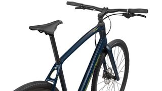 Sirrus X has a through-axle fork and hydraulic disc brakes 