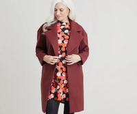 Berry Red Relaxed Peacoat, £45 | Tu at Sainsbury's