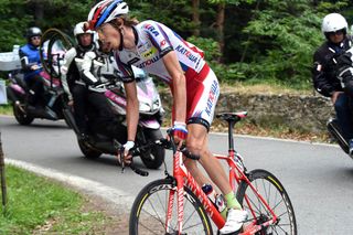 Iluin Zakarin escapes on stage twenty of the 2015 Tour of Italy