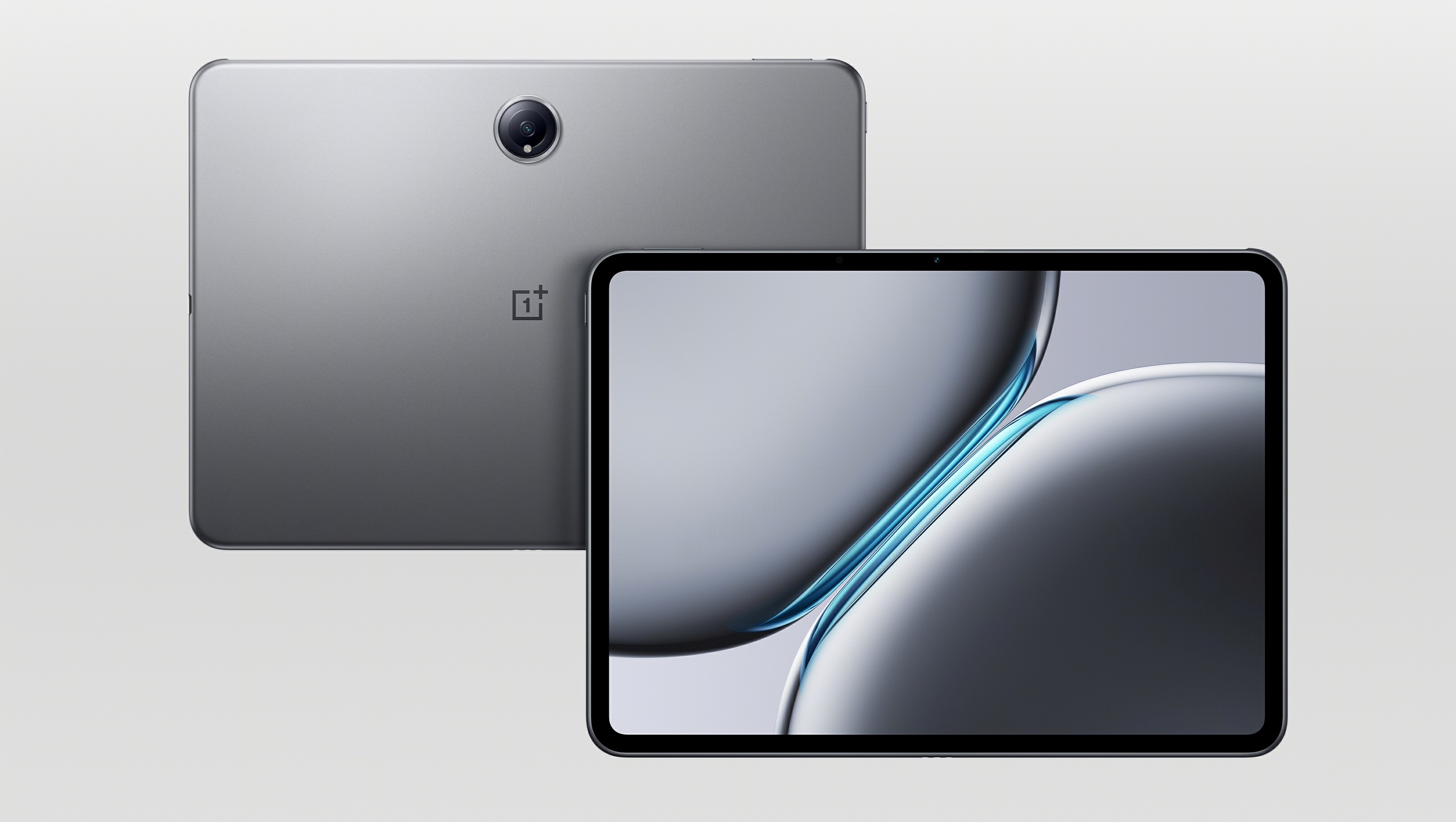 The OnePlus Pad 2 from the front and back