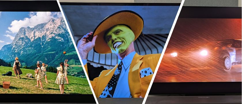 4K Blu-ray feature 21:9 hero image with The Sound of Music, The Mask and The Batman 