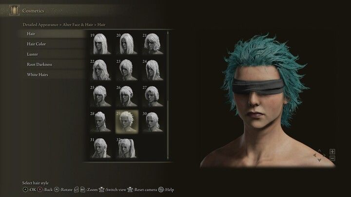 Elden Ring new hairstyle three
