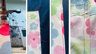How to make a tote bag; sewing, stitching and hemming a fabric