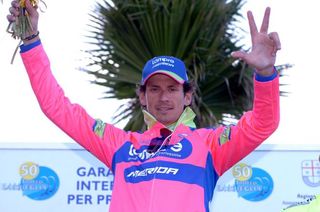 Filippo Pozzato becomes the first three-time winner of the Trofeo Laigueglia.