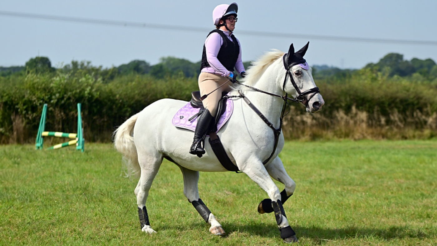 XC jumping wearing Lemieux MIMsafe XC boots