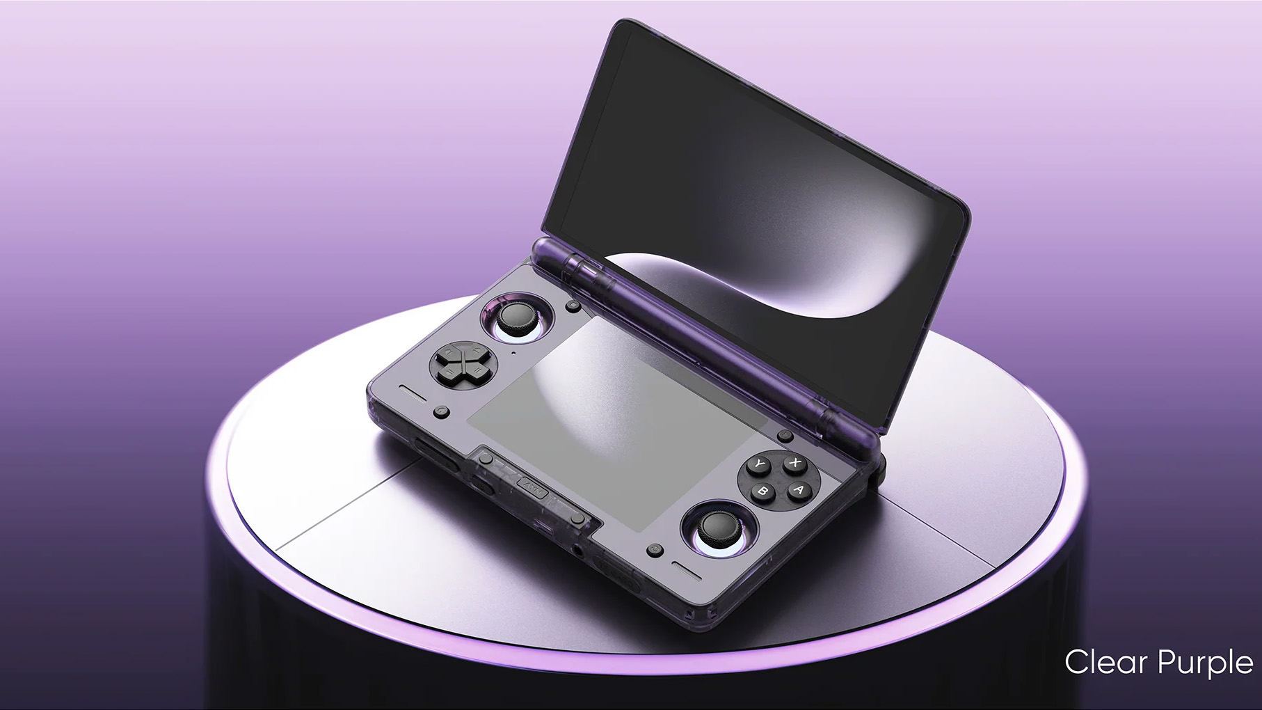 AYN Thor Clear Purple render