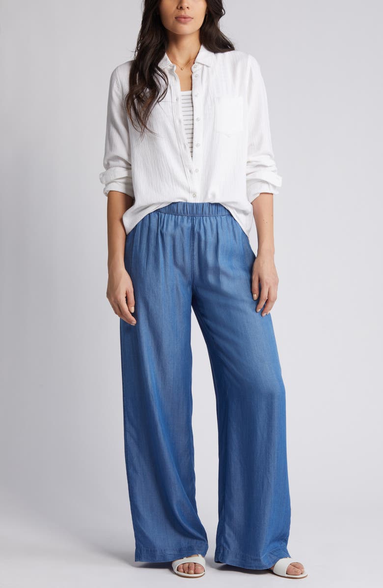 Casual Gauze Button-Up Shirt