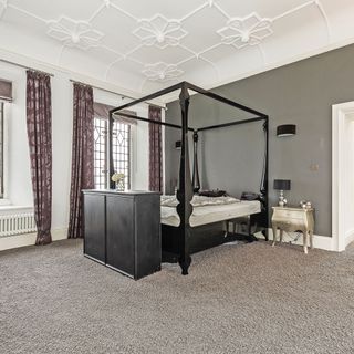 kemmy folly wales exterior master bedroom with four poster bed