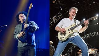 Steve Lukather (left) and Eddie Van Halen