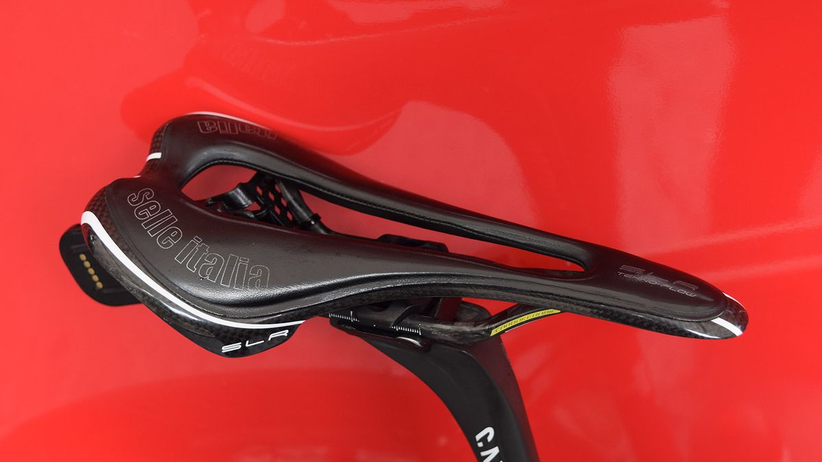 A look at the large cut-out on the Selle Italia SLR Teknoflow saddle