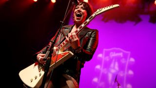 Lzzy Hale performs onstage at the GIBSON NAMM JAM Opening Party 2020 at City National Grove of Anaheim on January 16, 2020 in Anaheim, California
