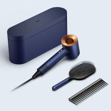 Dyson Supersonic in blue and copper