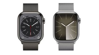 Apple Watch Series 8 and Series 9 side by side