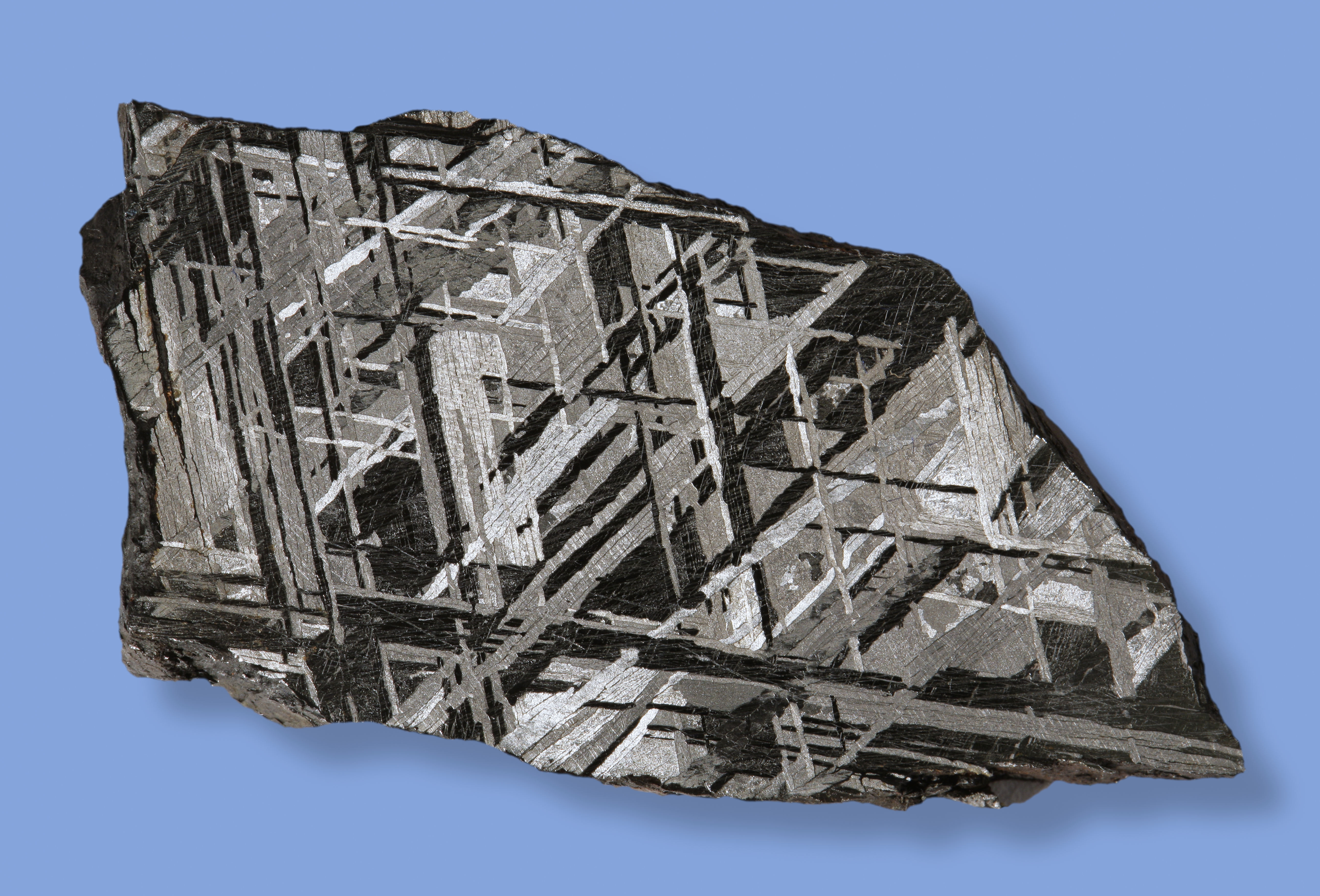 Close-up of Gibeon meteorite fragment