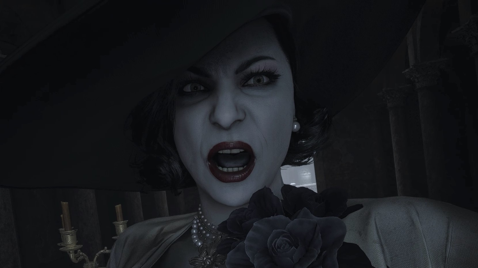 Lady Dimitrescu looks like an upgraded Mr. X in Resident Evil