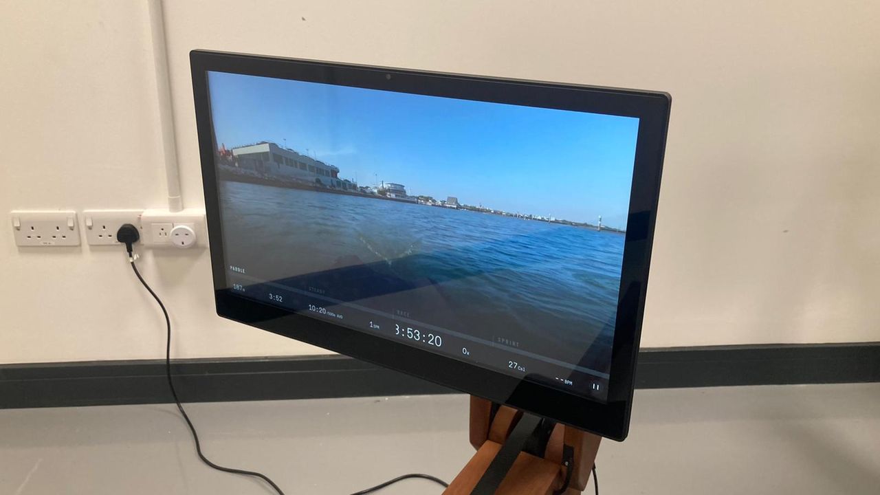Ergatta Rower touchscreen